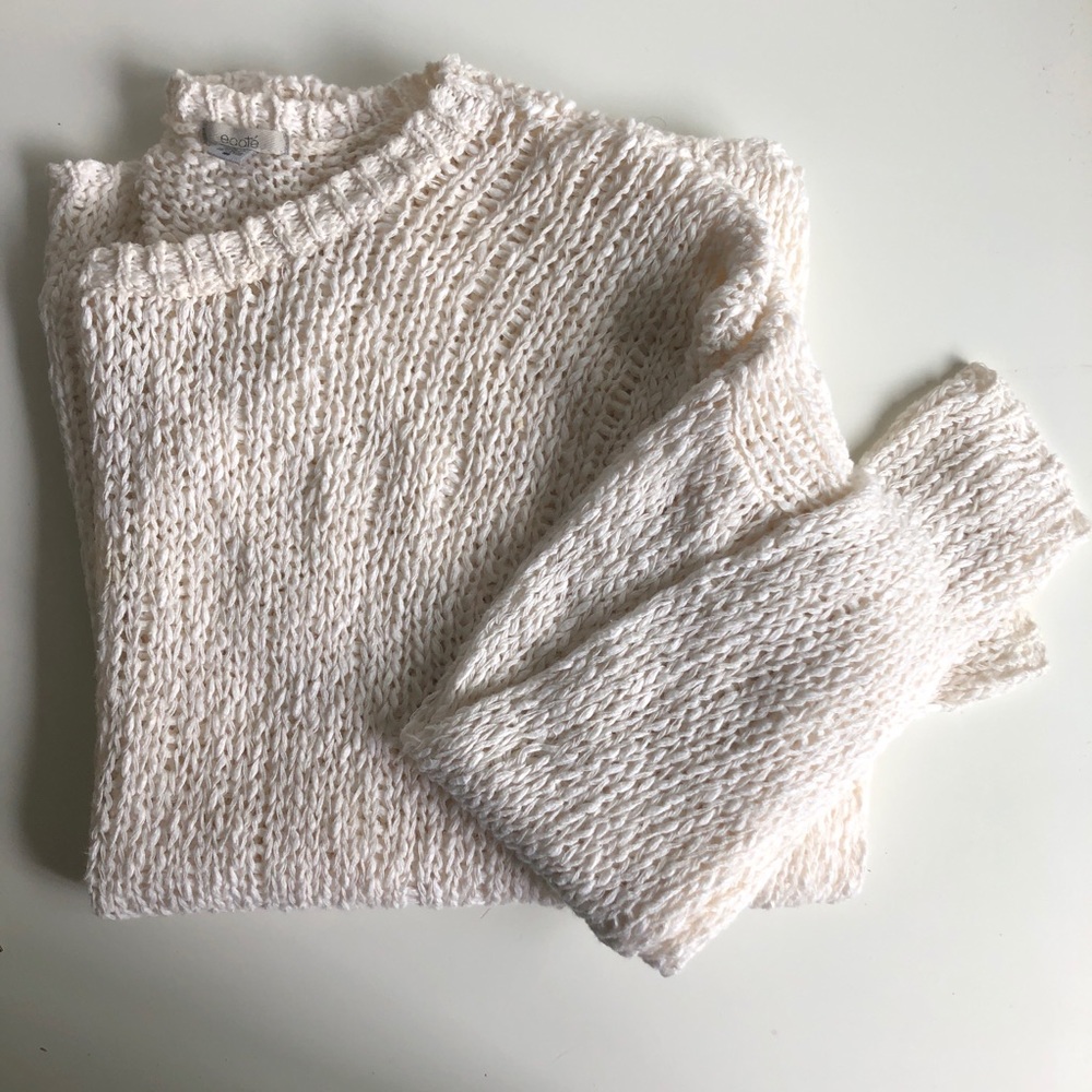 Ecote white knit sweater